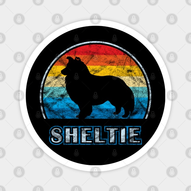 Sheltie Vintage Design Shetland Sheepdog Magnet by millersye